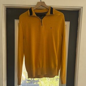 Tommy Hilfiger Yellow Zip Up Sweater